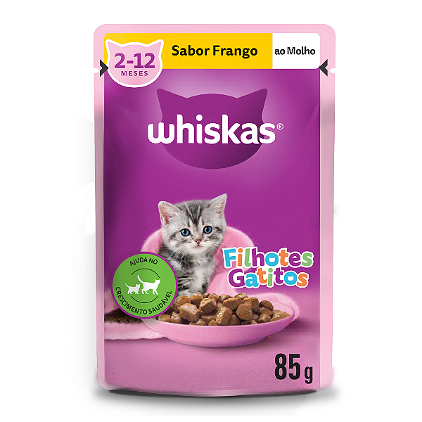 Whiskas Sachê Filhote Frango 85gr