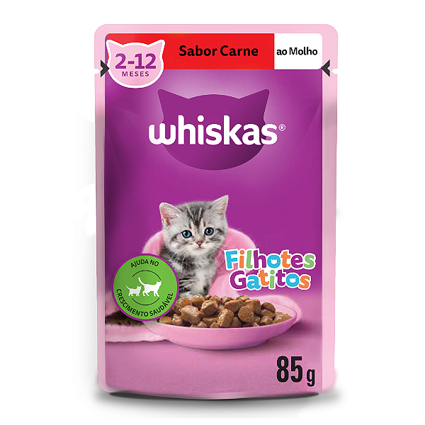 Whiskas Sachê Filhote Carne 85gr