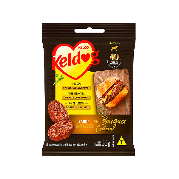 KELDOG MINI HAMBURGUER COSTELA ANGUS 55 GR