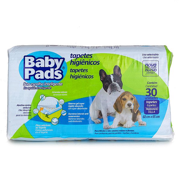 TAP. HIG. BABY PADS C/ 30 UNID.