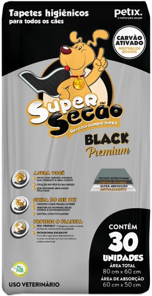 TAP. HIG. SUPER SECAO BLACK PREMIUM C/ 30 UNID.