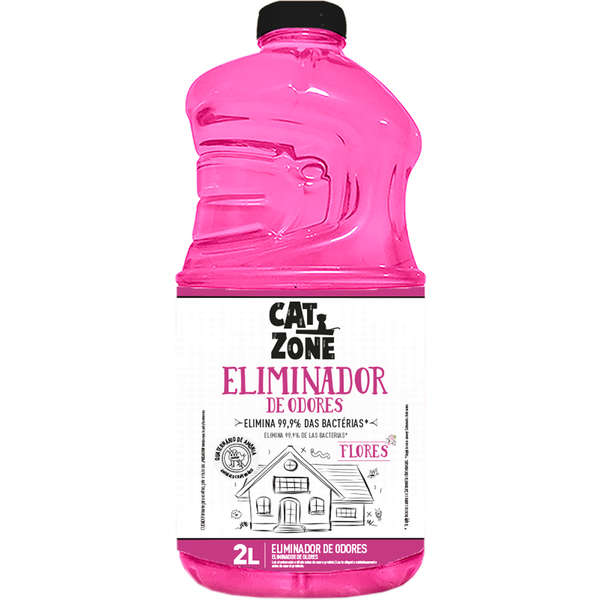 CAT ZONE ELIMINADOR ODORES FLORES 2L