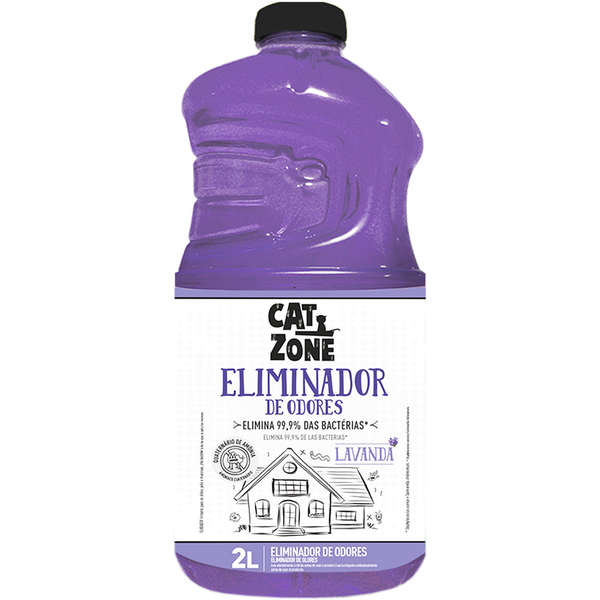 CAT ZONE ELIMINADOR ODORES LAVANDA 2L