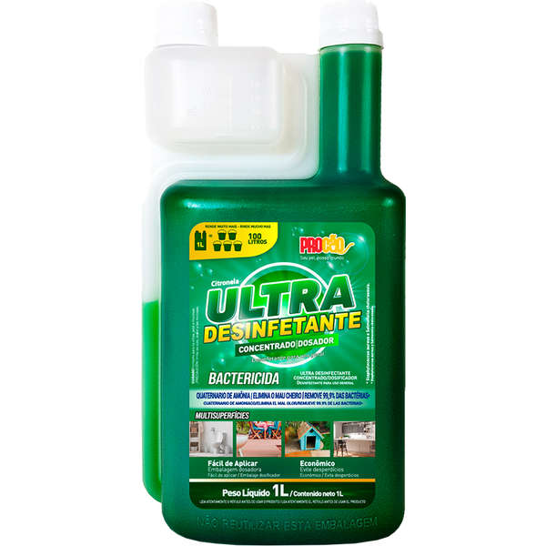 DESINFETANTE ULTRA CONCENTRADO C/ DOSADOR CITRONELA 1L