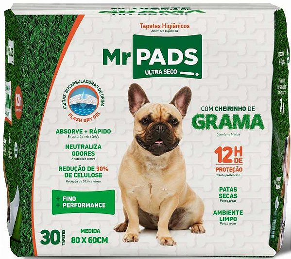TAP. HIG. MR PADS GRAMA 80X60 C/30