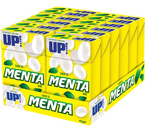 CONFEITO MASTIGAVEL UP MENTA 12X12UN