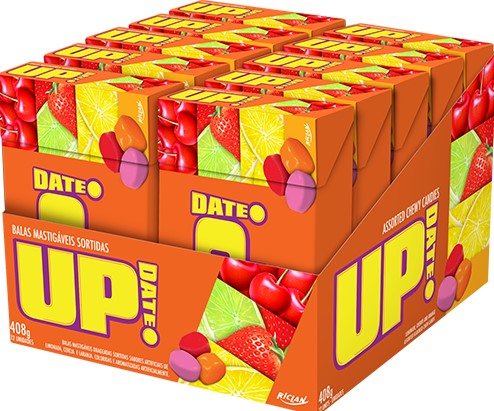 CONFEITO MASTIGAVEL UP FRUTAS SORTIDAS 12X12UN