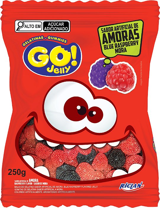BALA GELATINA GO JELLY AMORA 12X70G