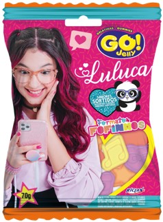BALA GELATINA GO JELLY LULUCA SORTIDA 12X70G