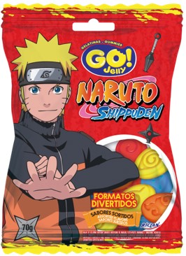 BALA GELATINA GO JELLY NARUTO SORTIDA 12X70G