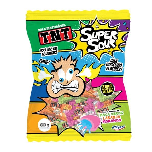 BALA GOMA TNT SOUR BLOCKS 12X70