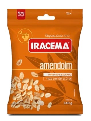 AMENDOIM TORRADO SALGADO IRACEMA SH 12X140G