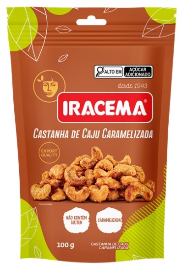 CASTANHA DE CAJU IRACEMA GLACEADA 24X100G