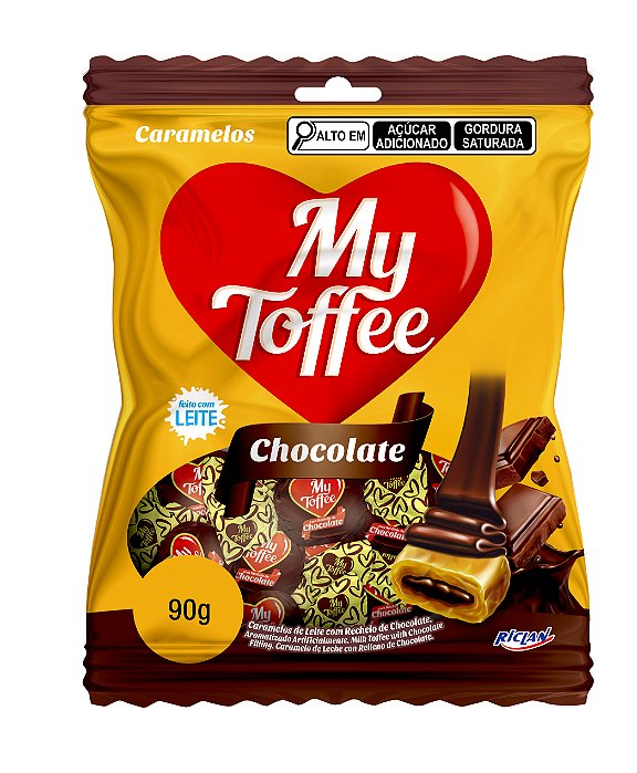 BALA MY TOFFEE LEITE C/ RECHEIO CHOCOLATE 14X500G