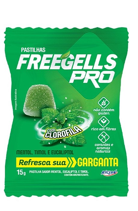 PASTILHA FREEGELS PRO EUCALIPTO PCT 6X12X15G