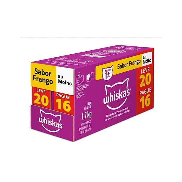 Whiskas Sachê Frango L20P16