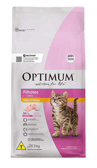 OPTIMUM CAT FILHOTE FRANGO 3KG