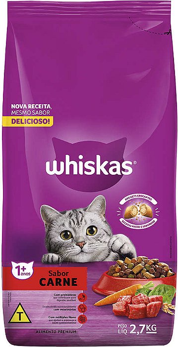 WHISKAS CARNE 2,7KG
