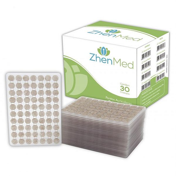 Kit 30 Ponto Semente Auricular C/ Micropore c/ 70 Pontos cada