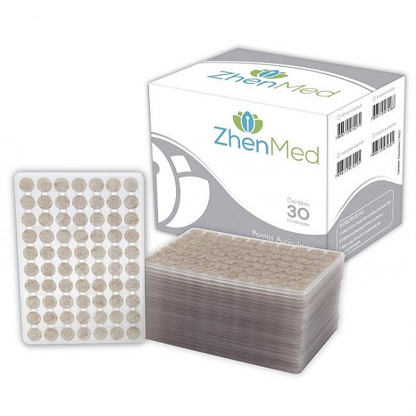 Kit 30 Ponto Prata Auricular C/ Micropore c/ 70 Pontos cada