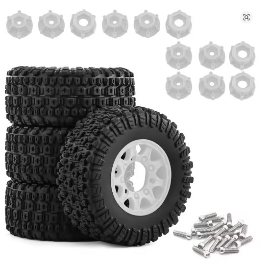 Pneu Offroad HEX 12/14/17mm para RC 1/10 109 x 47mm