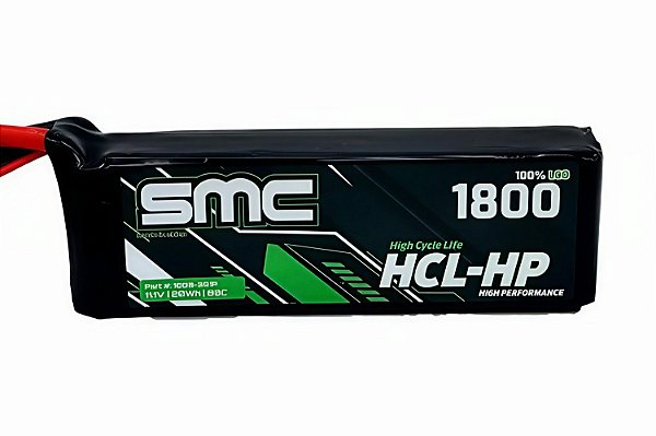 Bateria Lipo SMC 3S HCL-HP 11.1V 1800 mAh XT60