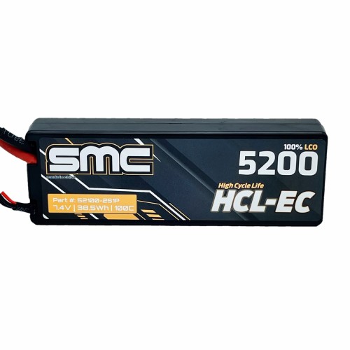 Bateria Lipo SMC 2S HCL-EC 7.4V 5200 mAh 100C plug T