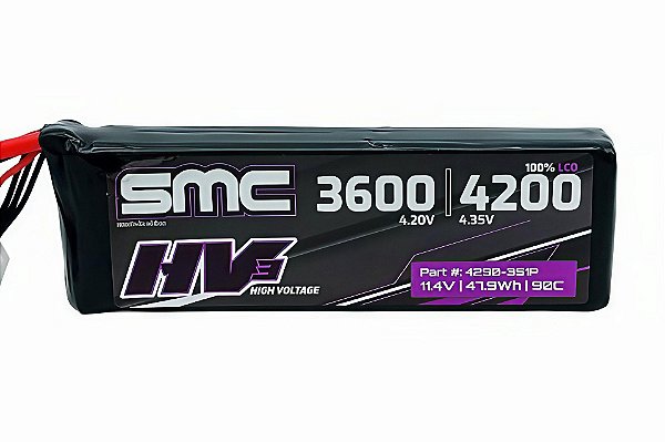 Bateria Lipo SMC 3S HV 11.4V 4200mAh 90C EC5