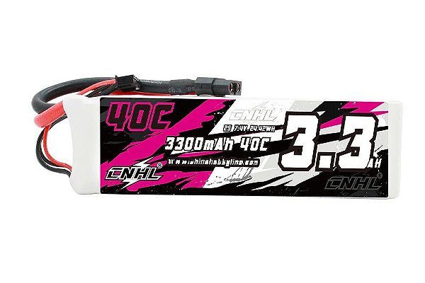 Bateria Lipo CNHL 2S 7.4V 3300mAh 40C Plug XT60