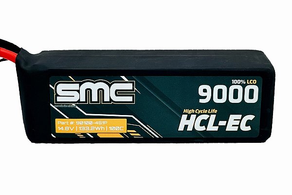 Bateria Lipo SMC 4S 14.8V HCL-EC 9000 mAh 100C plug QS8