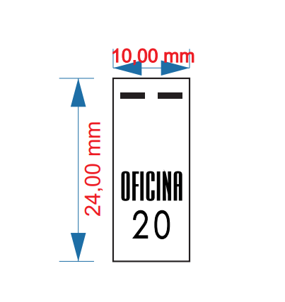 ETIQUETA DE TECIDO - OFICINA