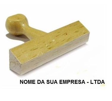CARIMBO DE MADEIRA ASSINATURA