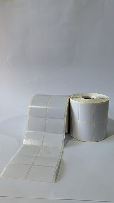 1 Rolo Etiqueta  Couchê  40 x 30 mm 2 colunas
