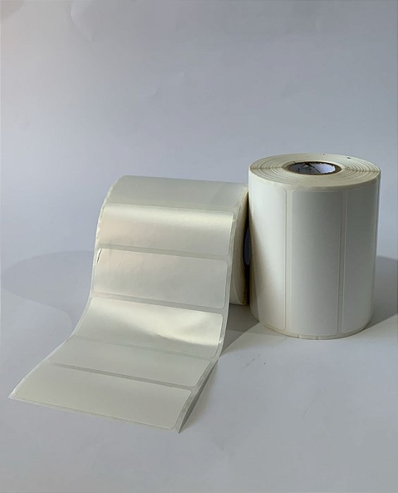 1 Rolo Etiqueta  80 x 25 mm 1 coluna BOPP