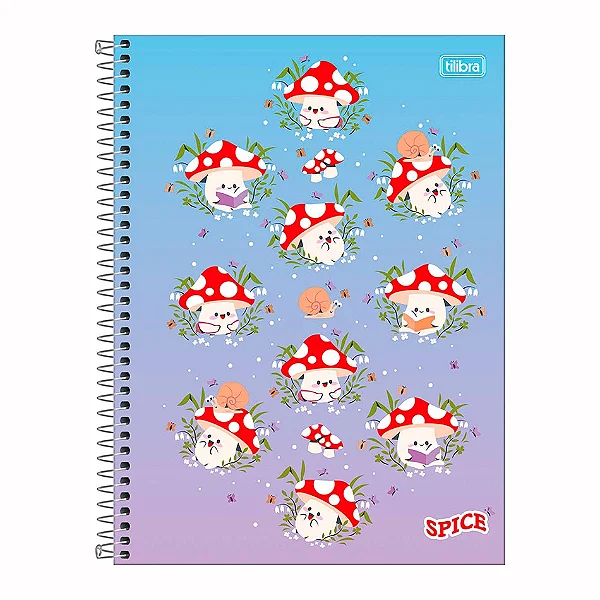 Caderno 01x1 Capa Dura Spice Feminino 80 Folhas - Tilibra