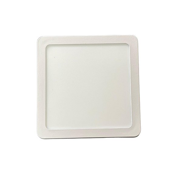 Painel LED Quadrado Sobrepor 12w 3000k Branco Quente Ultraluz - 17x17