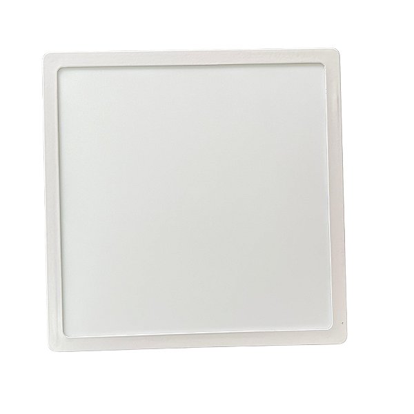 Painel LED Quadrado Sobrepor 24w 4000k Branco Neutro Ultraluz - 30x30