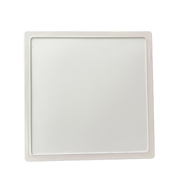 Painel LED Quadrado Sobrepor 24w 3000k Branco Quente Ultraluz - 30x30