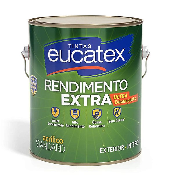 Tinta Eucatex Rendimento Extra Fosco 3,6L