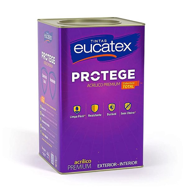 Tinta Eucatex Protege Fosco Premium Lavável Antimofo Sem Cheiro 18L