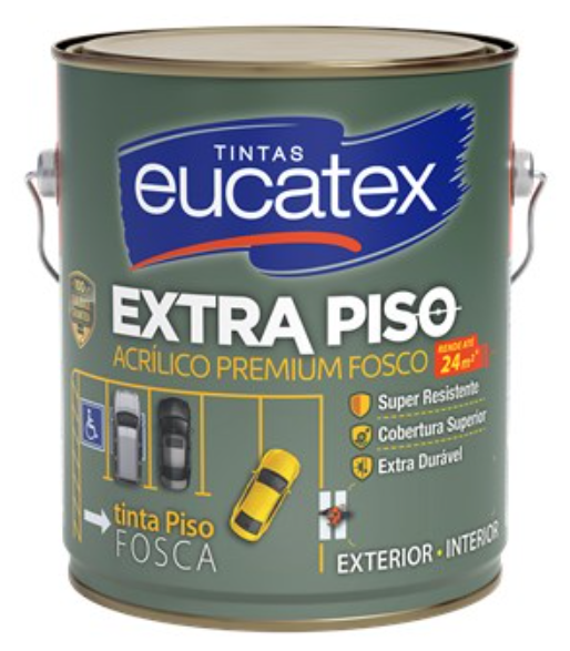 Tinta Para Piso Eucatex Extra Piso Premium Fosco 3,6L