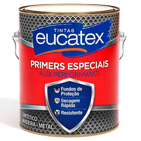 Fundo Zarcão Anti Corrosivo Seca Rápido Metais Janela Porta 3,6L