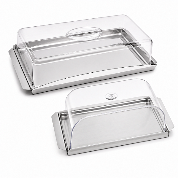 Kit Porta Frios e Manteigueira Inox Essence