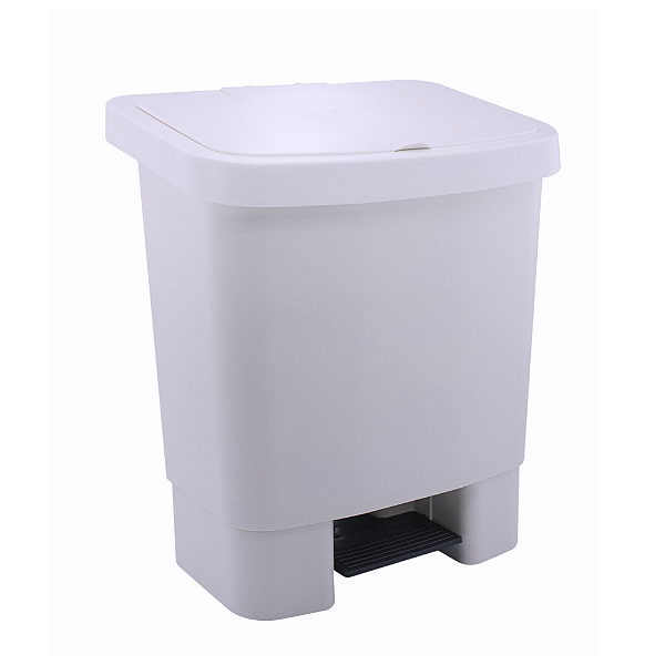 Lixeira Com Pedal 25l Haus Branca Design E Alta Qualidade