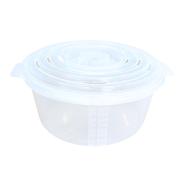 Forma de Bolo para Micro-ondas com Tampa e Válvula 19cm – Plástica BPA Free