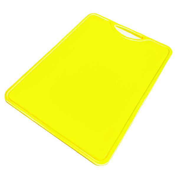 Tábua de Corte Plástica Prime 40x30cm Placa Cozinha Resistente Cor Amarelo