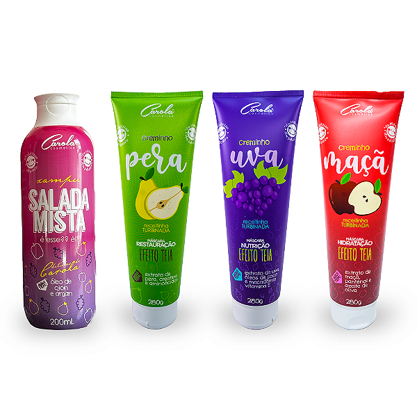 Delícias de Carola (Creminho Pêra 280g + Creminho Uva 280g + Creminho Maçã 280g ) GANHOU Xampu Salada Mista