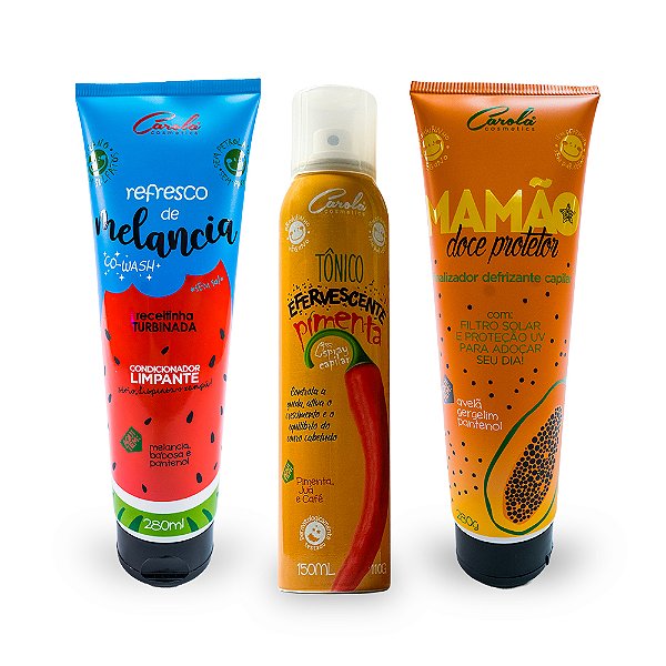 Trio Pontas e Queda (Melancia + Finalizador Mamão + Spray Pimenta)