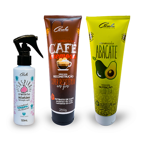 Cronograma Doçura ( Suspiro + Creminho Café Cremoso + Creminho de Abacate)