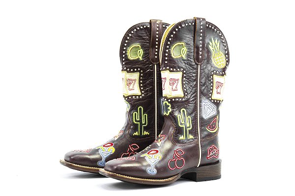 Bota Feminina Goyazes Mustang Café - Mustang Cafe Flex